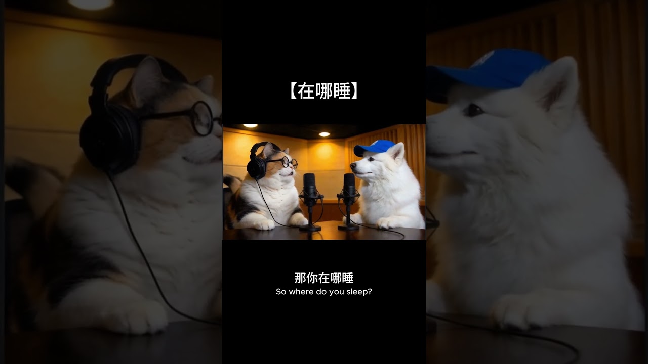 【在哪睡】如果寵物在背後吐槽你 pet podcast shorts funny 