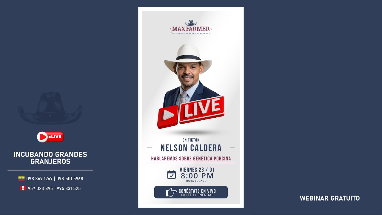 ¿Cómo elegir la mejor genética para tus cerdos? Guía completa con Nelson Caldera
