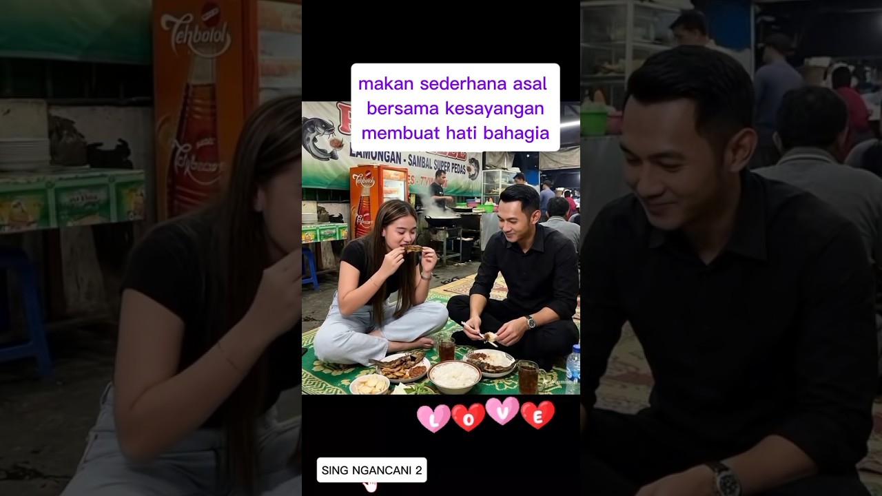 makan sederhana asal bersama mas lindra#nikensalindri #nikensalindry #youtubeshorts
