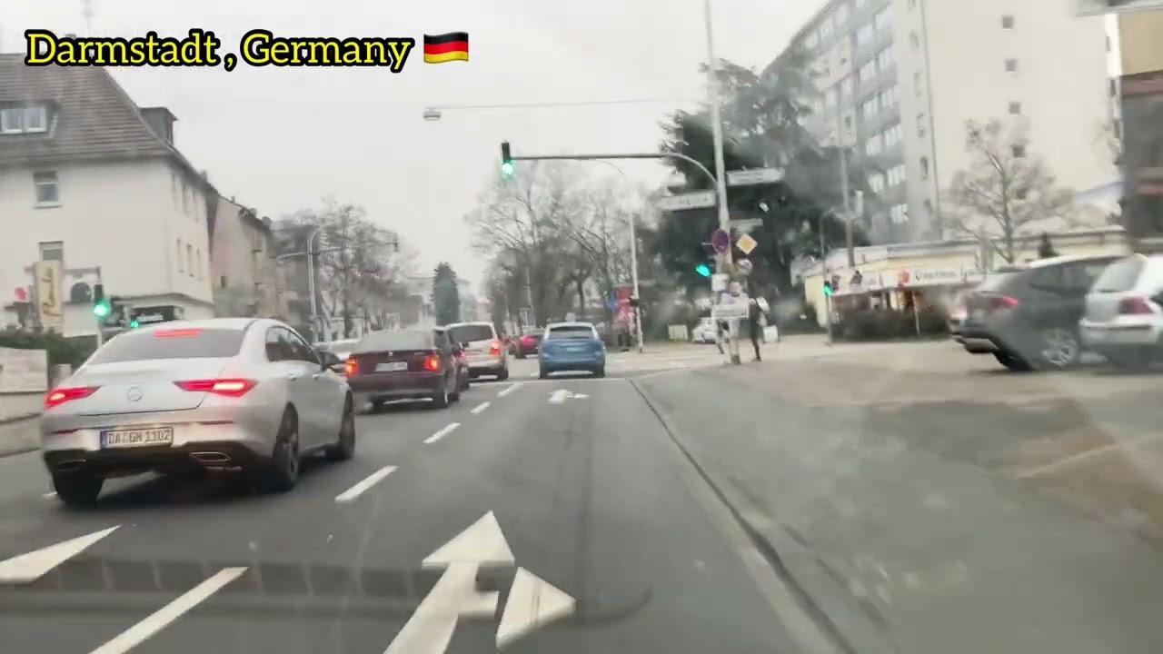 Driving in Darmstadt | Germany.
