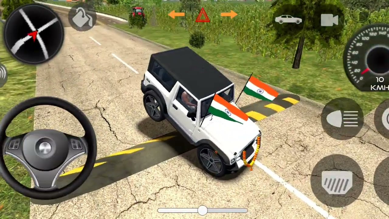 Modified Mahindra Thar💥Games:Indian White Thar (Gadi Wala Games) Car Game Android Game - #2025