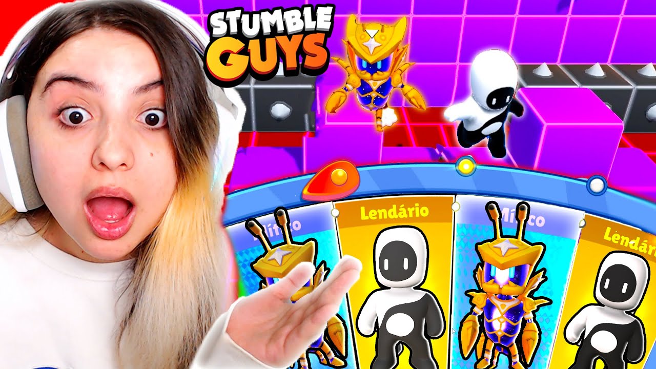 GANHEI as MELHORES NOVAS SKINS pra ZERAR o BLOCKDASH LENDÁRIO no STUMBLE GUYS mas...