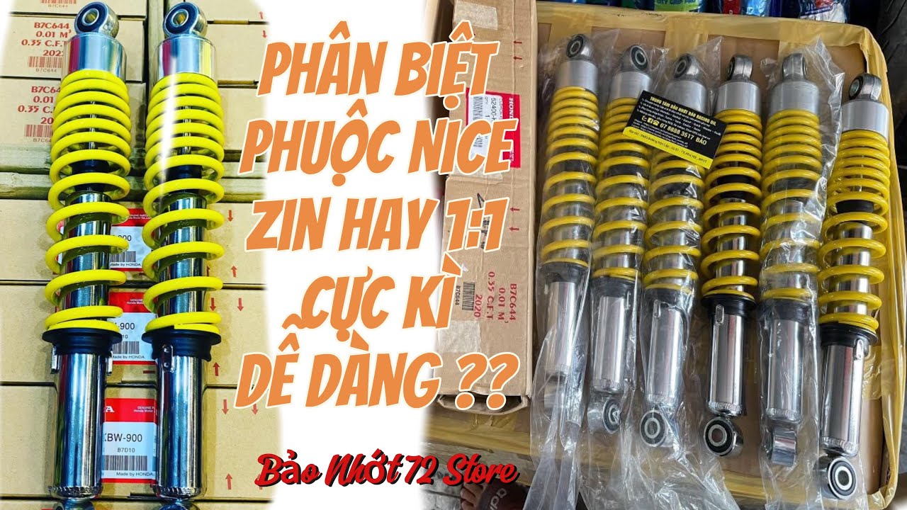 Chọn phuộc nice Zin hãng hay phuộc 1:1 đi đỡ ??? #baonhotvungtau #nice #wave
