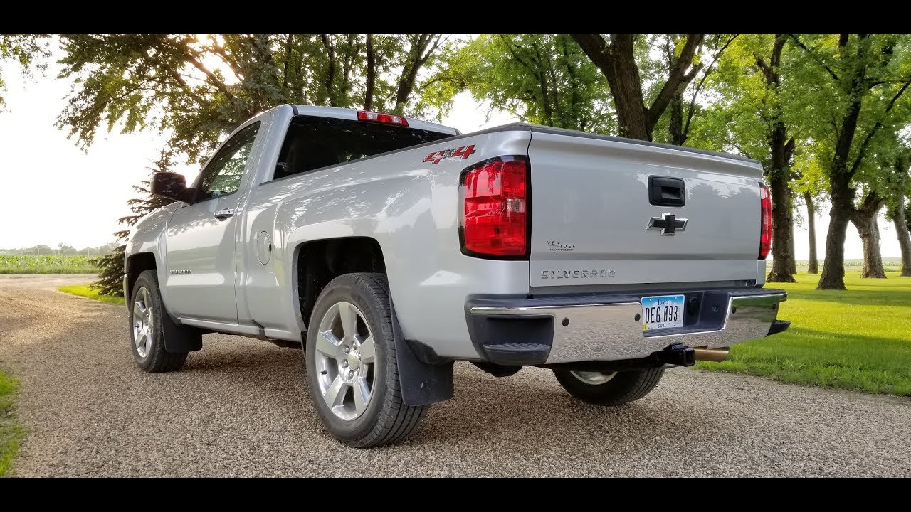 2018 Silverado 1500 Rear Bumper Swap - Flat Black to Chrome - RCSB