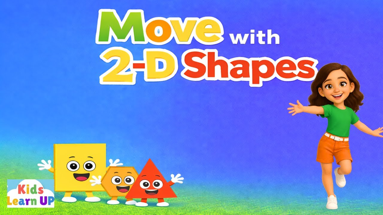 🎵2D Shapes for Kids | Learn Polygons with Fun Movement | Brain Break