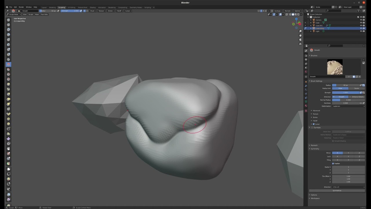 Blender Tutorial 25 - Sculpting Basics