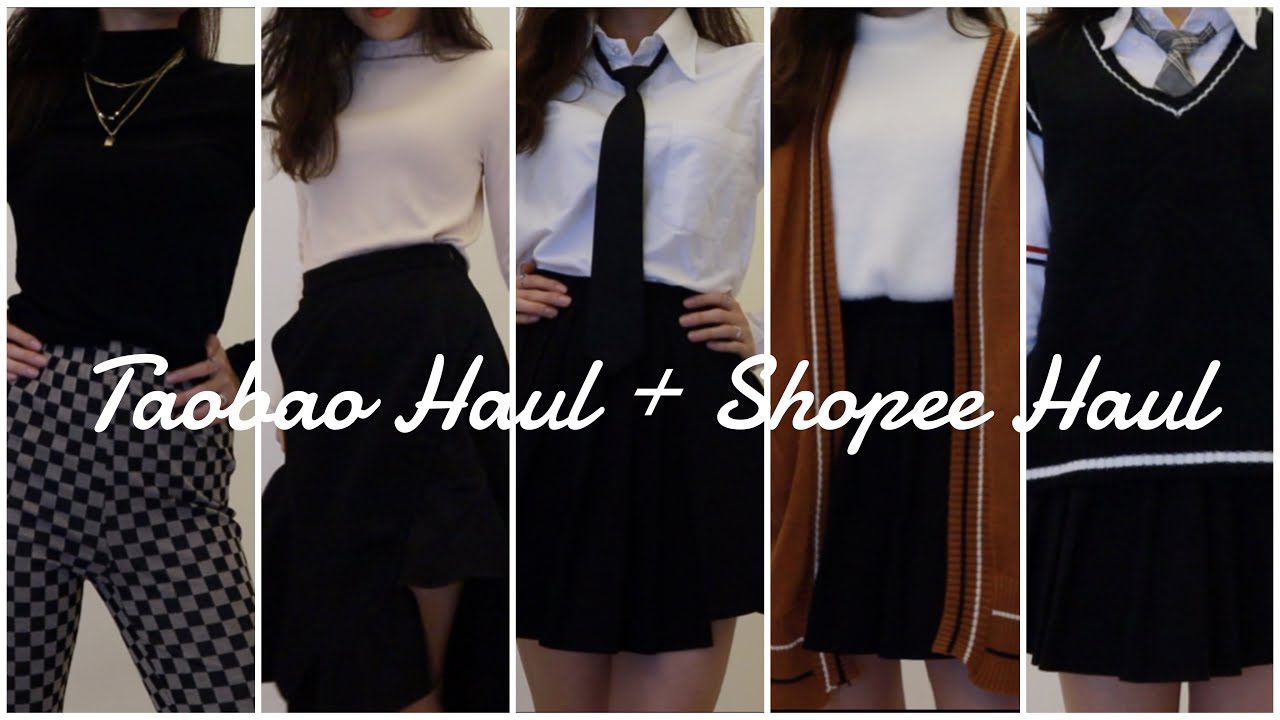 Shopee + taobao haul | Sắm quần áo thu đông, rẻ mà chất😍Phối đồ thu đông chỉ với vài món đồ cơ bản