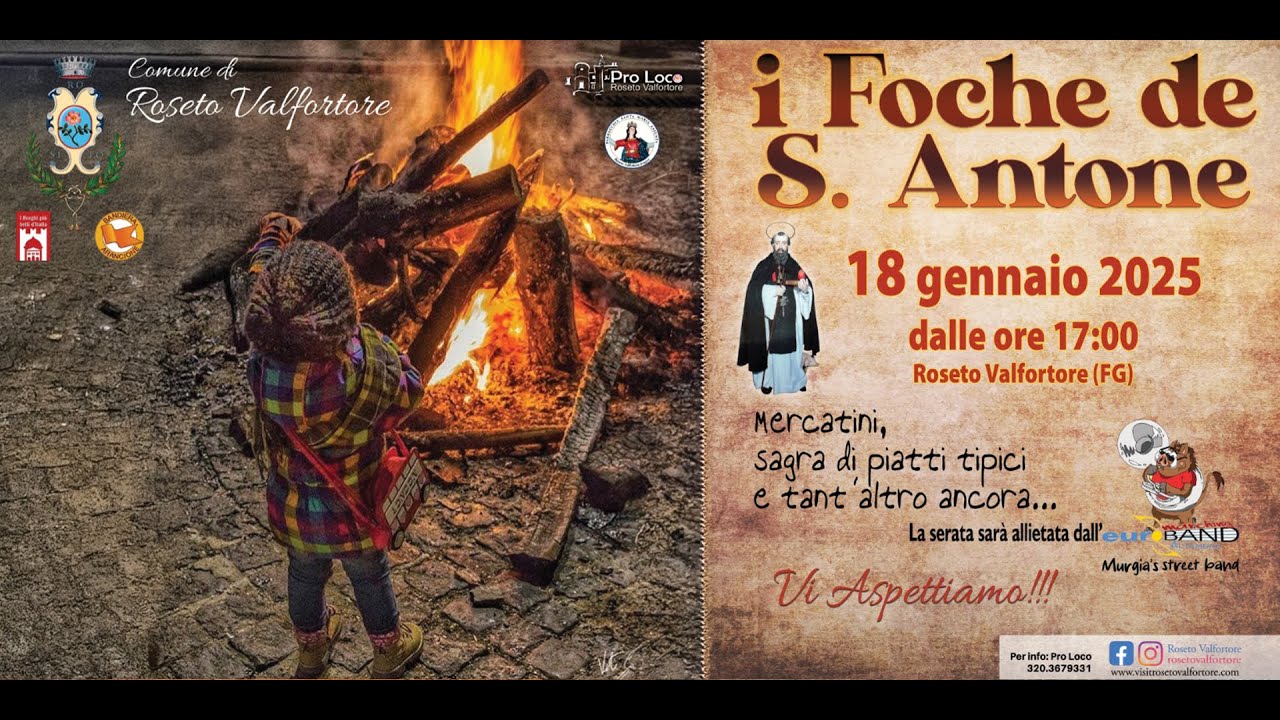 I Foche de Sant'Antone a Roseto Valfortore - 18/01/2025