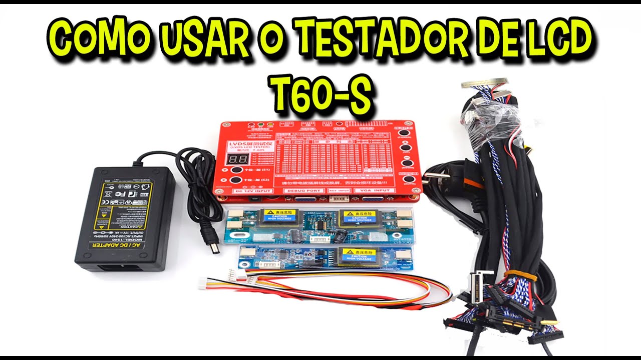 COMO USAR O TESTADOR DE TELA LCD E LED T60-S