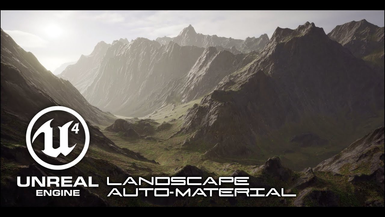 Tutorial: UE4 Auto Landscape Master Material - Setup - Part 1