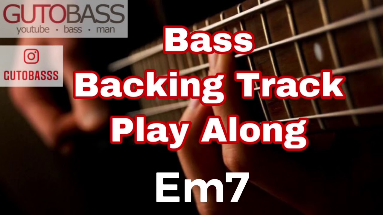 Bass Backing Track Funk (Em7) - Play Along Contrabaixo