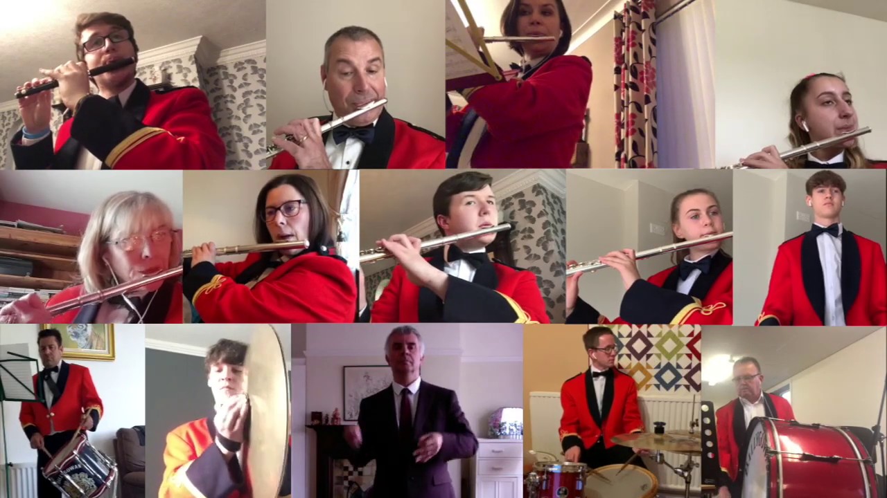 Gibraltar, 'Socially Distanced Banding' by Ballygowan Concert Flute Band