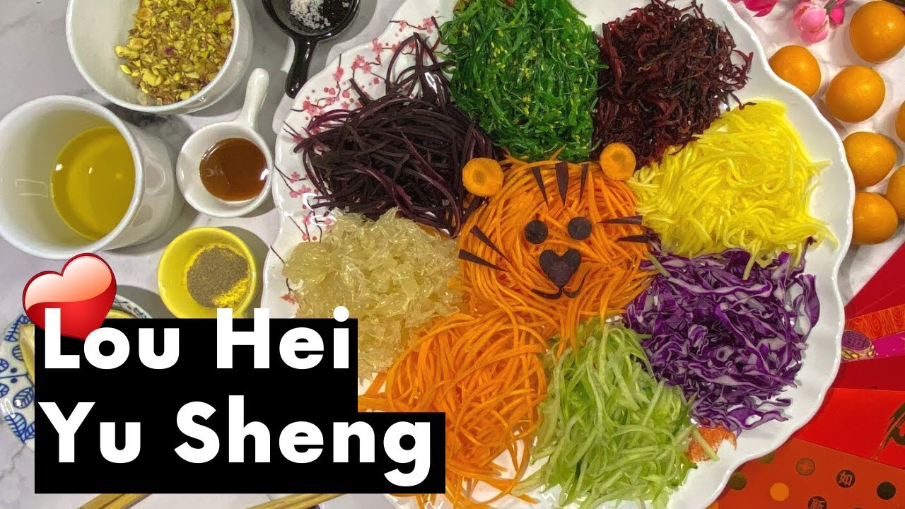 How To Lou Hei Yu Sheng For Chinese New Year | Yu Sheng Recipe