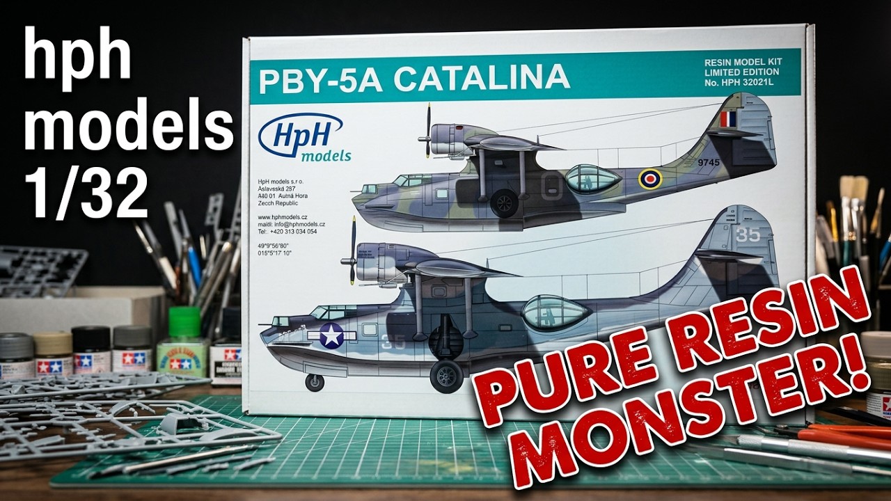 HPH Models 1/32 PBY Catalina Full aircraft in box review!