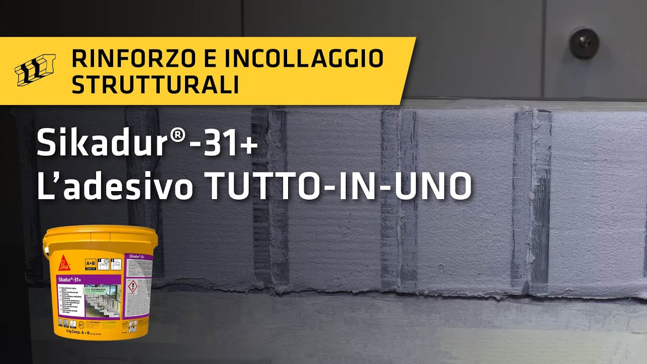 Sikadur®-31+ Adesivo epossidico bicomponente a bassa emissione di VOC per incollaggio strutturale.