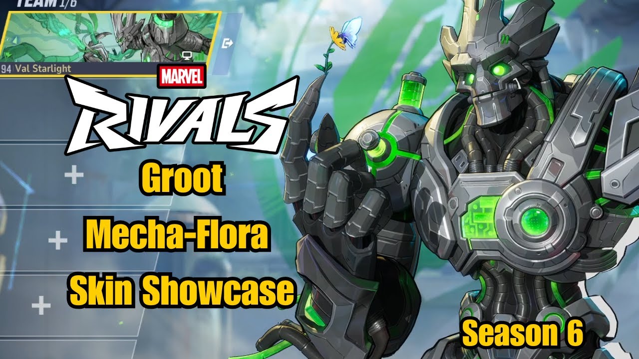 Groot | Mecha-Flora Skin Showcase | Marvel Rivals Gameplay Season 6
