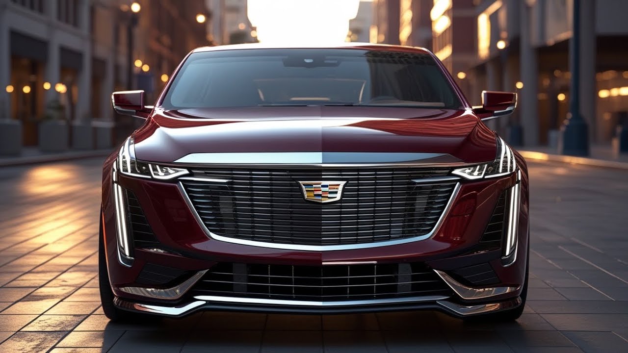 🚗Cadillac V16 2026 🔥 Тёмно-вишнёвый монстр роскоши | Новый дизайн, гибрид и цена 💎