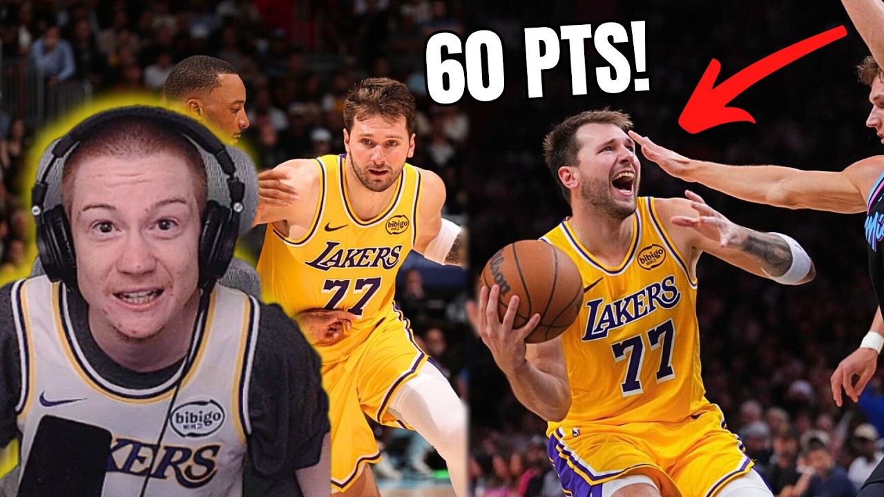 Luka DROPPED 60!!! Reacting to Lakers vs Heat!