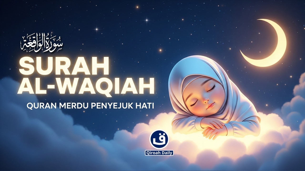MUROTTAL SURAH AL-WAQIAH | AL-QURAN PENGANTAR TIDUR MENENANGKAN DAN MENYEJUKKAN HATI  @qiroahdaily