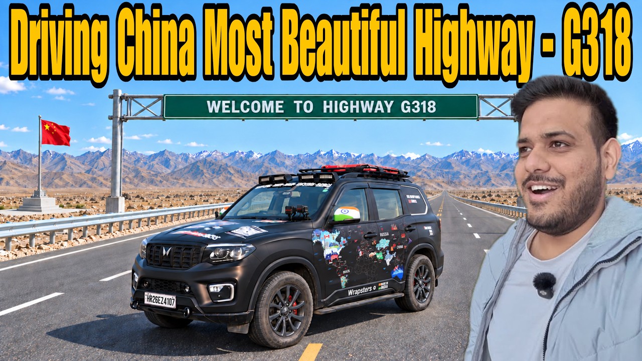 Driving Scorpio-N on China's Beautiful Highway G318 😍🇨🇳 |World Road Trip| #EP-14