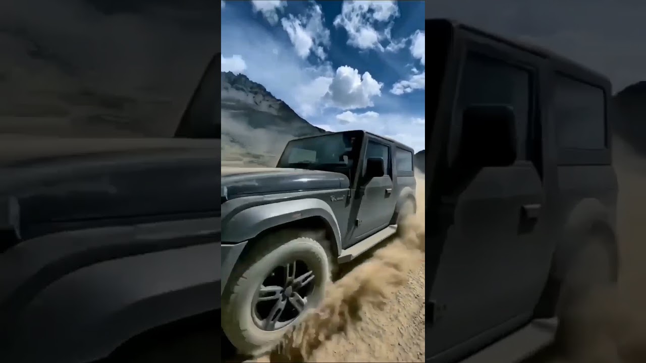 thar on lady trip #trending #shorts #viral #viral #fortuner #youtubeshorts #ladhaktrip