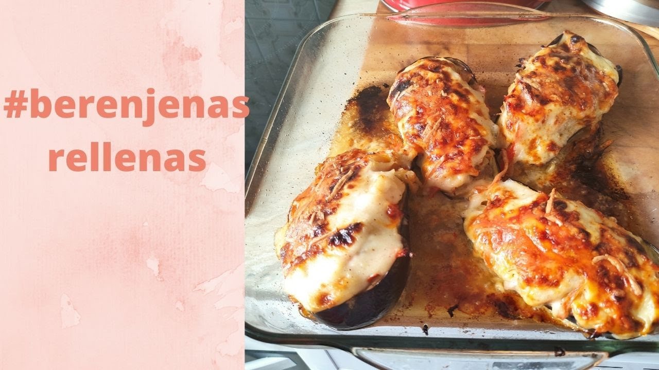 Berenjenas rellenas con surimi y gambas