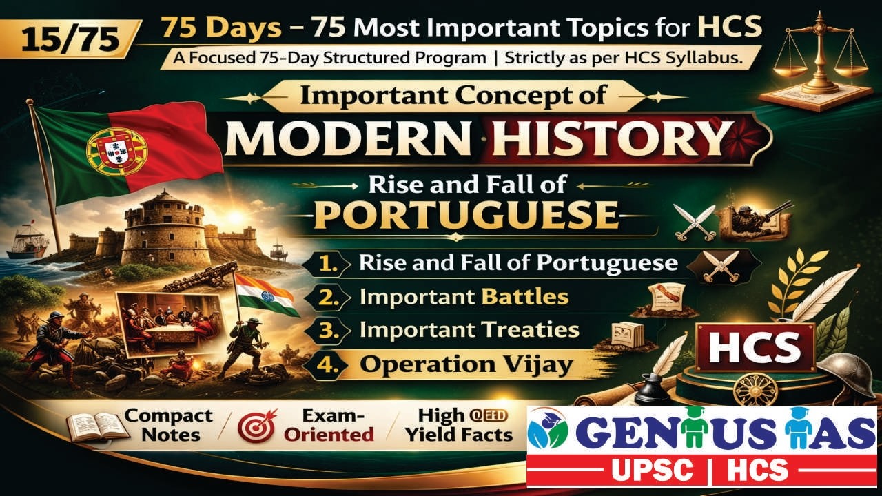 Lecture #15/75 | Important Topics for HCS | Modern History | Portuguese Rule in India