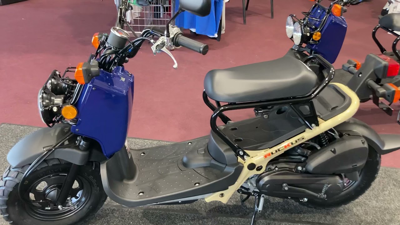 2022 Honda Ruckus Blue first look quick walk around