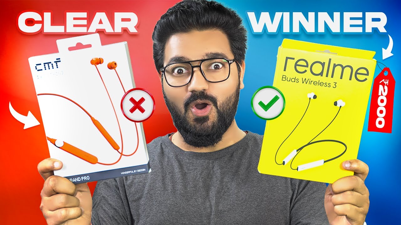 CMF Neckband Pro vs realme Buds Wireless 3 - Best Neckband Under 2000🔥🔥