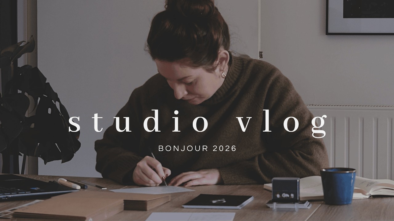 Bonjour 2026 ~ Janvier au studio et la vision de mes envies