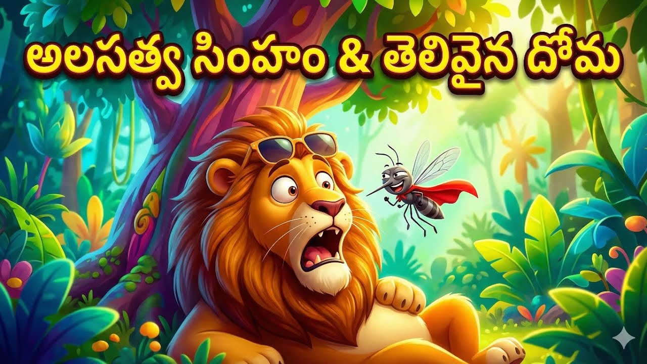A story of a lion and a mosquito #kidsstories #lion #mosquito #funnyvideo 