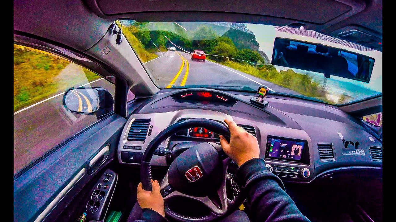 Coastal Cruise in my 8th gen honda civic si (POV)