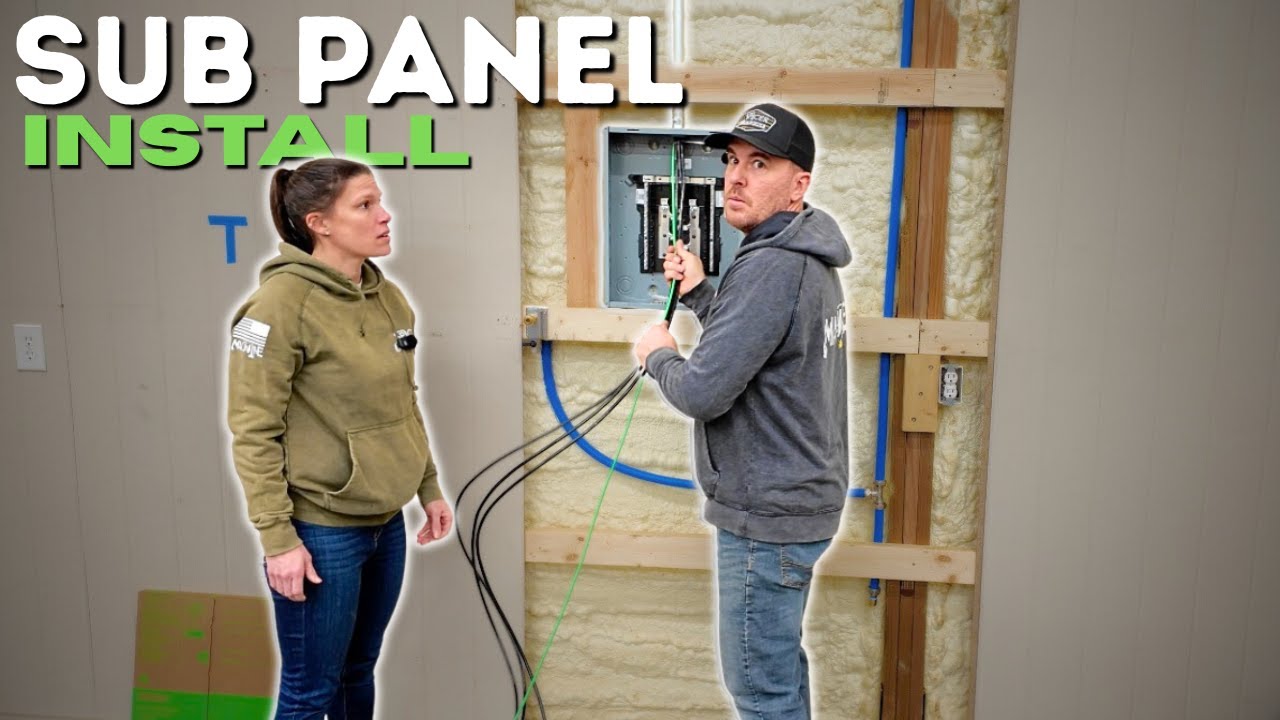 Shop Buildout Continues....Installing A 100 Amp Sub Panel