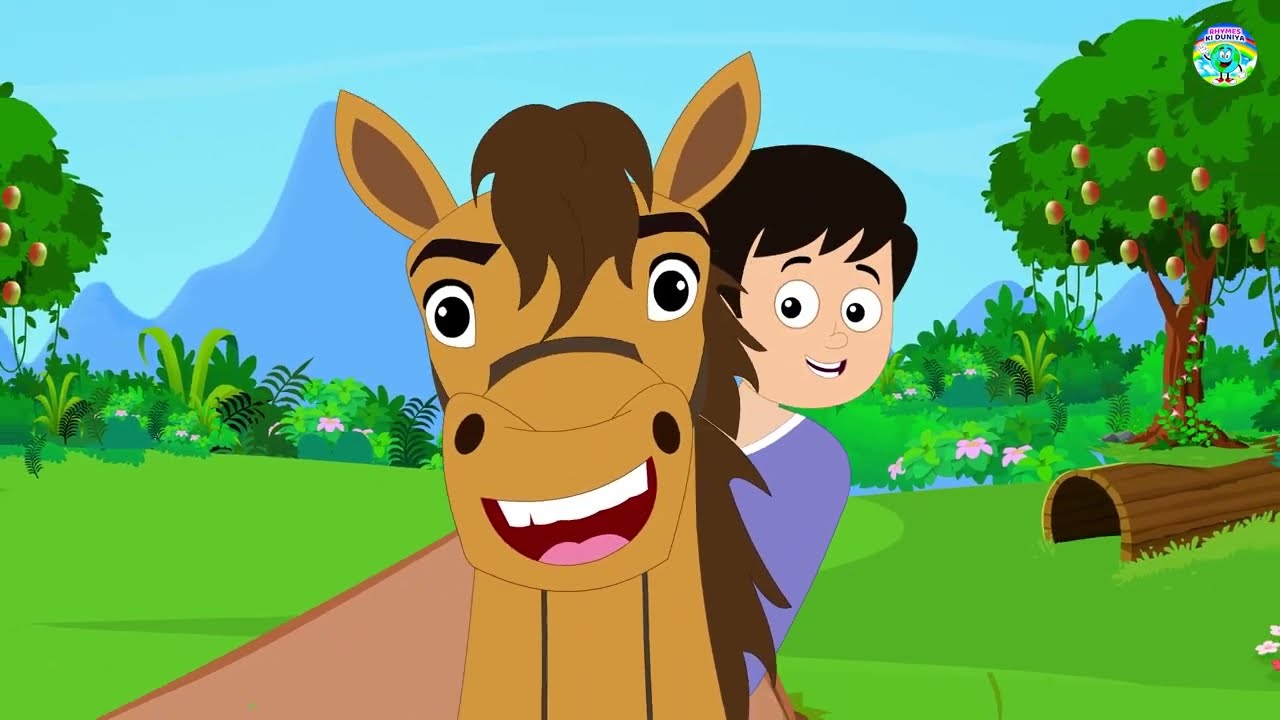 Lakdi Ki kathi | लकड़ी की काठी | Popular Hindi Rhymes For Childrens | Animated Video #cartoon