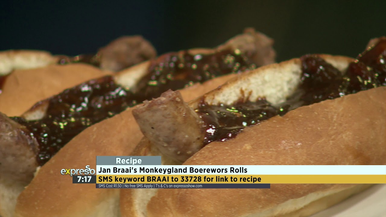 Recipe: Jan Braai's Monkeygland Boerewors Rolls