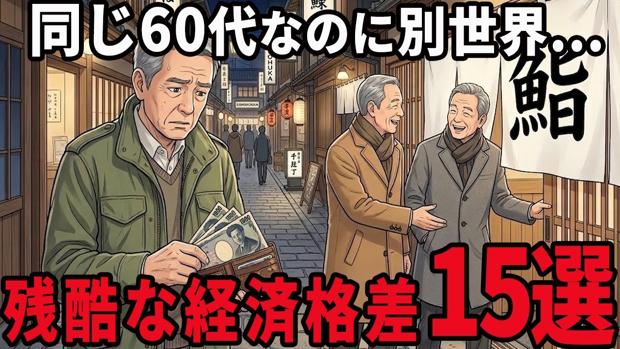 【シニアの本音】同じ60代なのにこんなに違う&hellip;定年後に残酷な経済格差を感じる瞬間 15選紹介します
