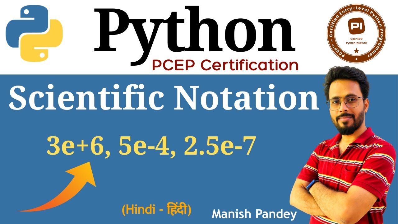 8. Scientific Notation in Python | Python PCEP Certification (PCEP-30-02)