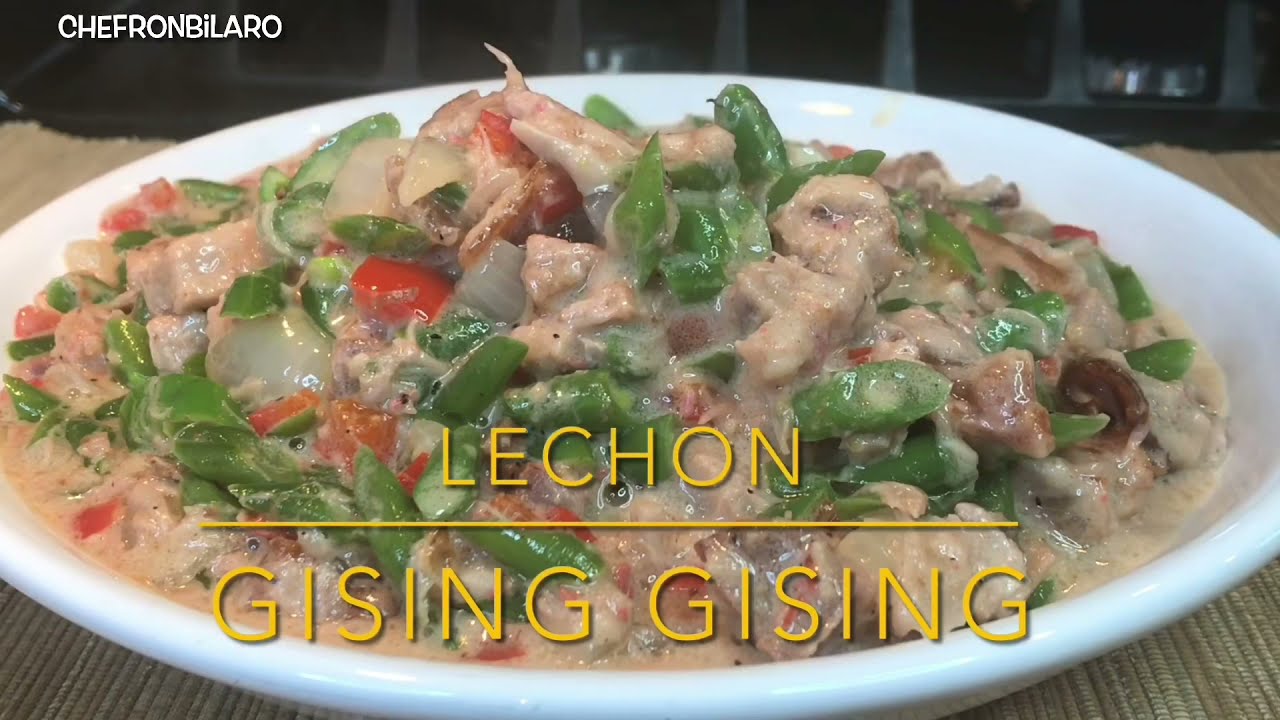 LECHON GISING GISING - SPICY PORK BELLY AND GREEN BEANS IN COCONUT MILK