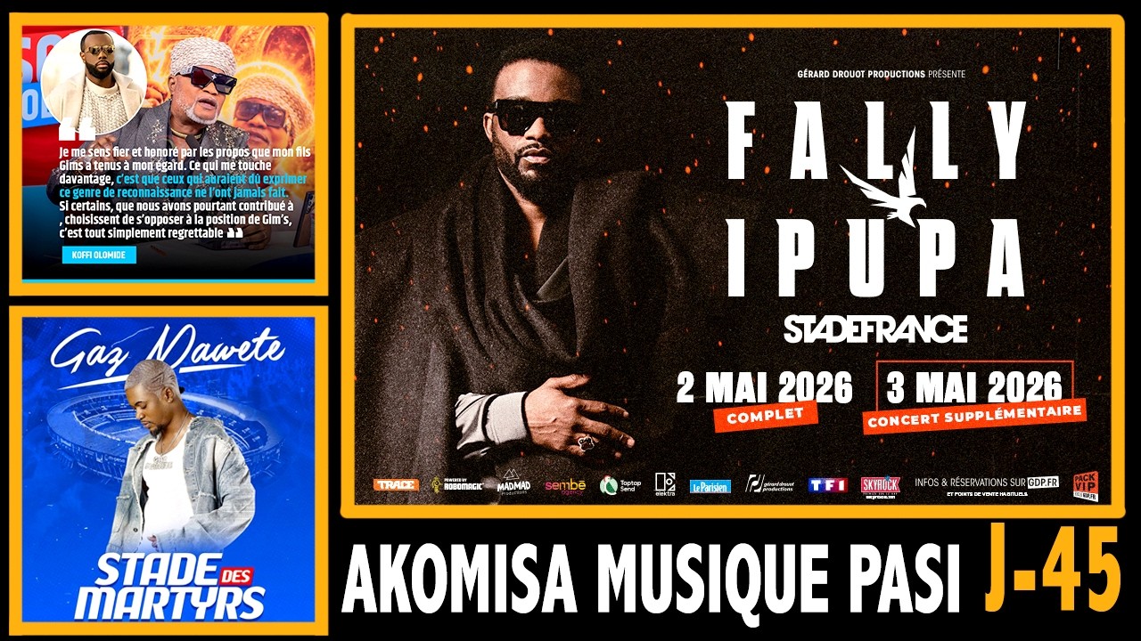 🔴FALLY STADE DE FRANCE BATU BANYONGI, Albert PREMIER REMET KOFFI A SA PLACE, CHARLY PRINCE VISA 5ANS
