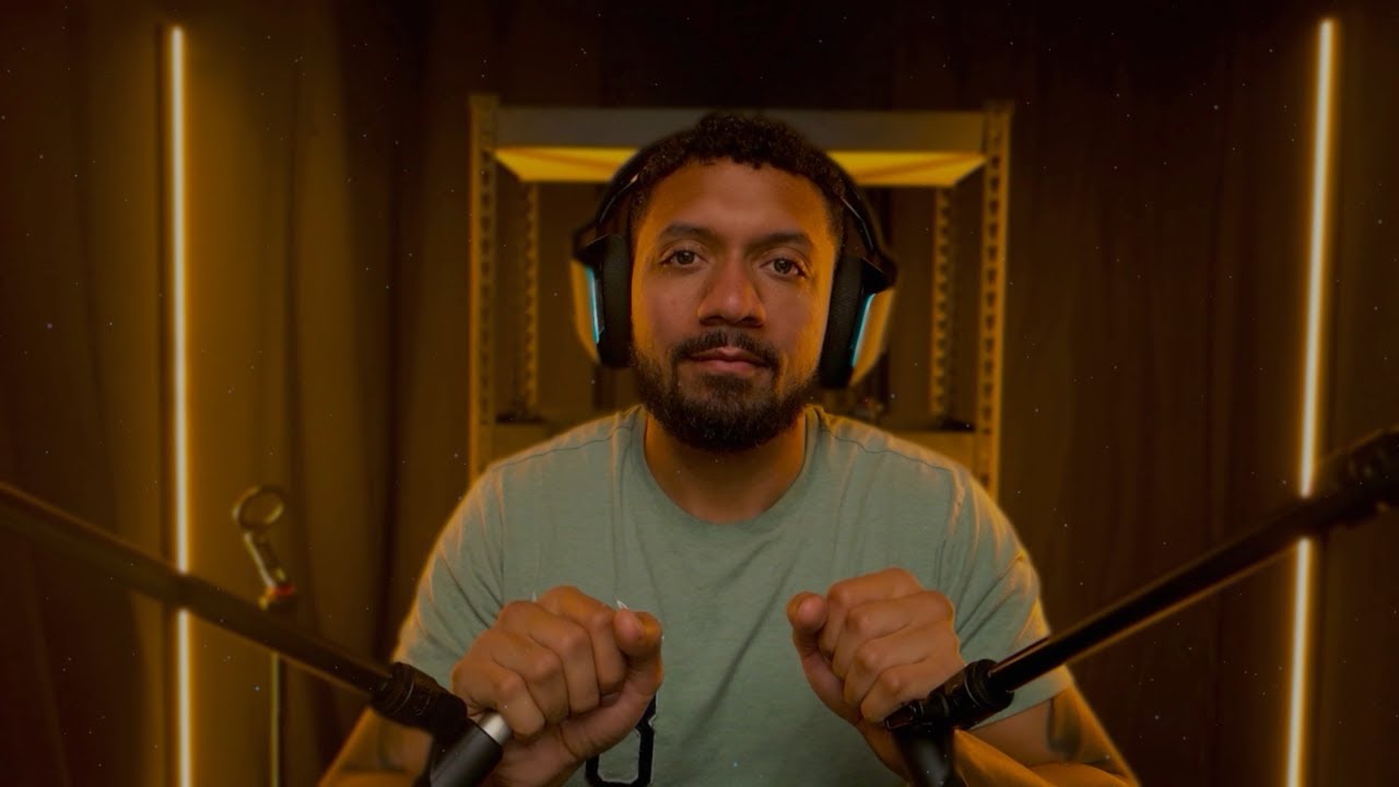 Hand sounds and mic scratching