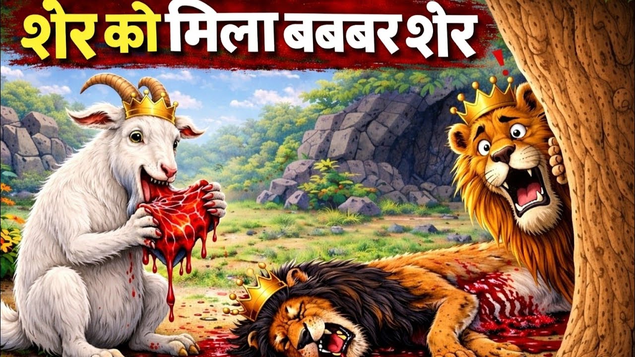 मांहासारी खुखार बकरा animal kahani ! cartoon video @Mktoons12p 