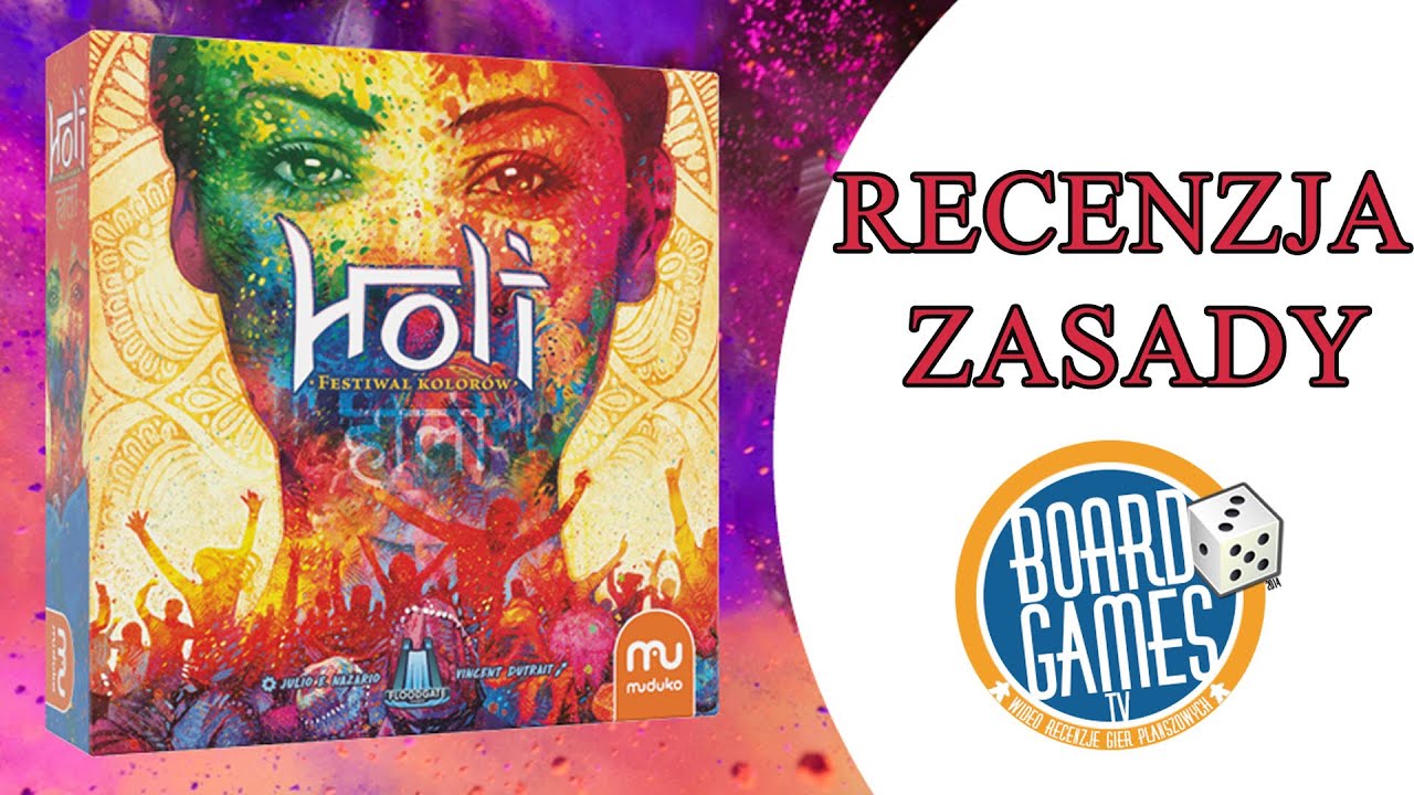 Holi - Festiwal Kolor&oacute;w - gra planszowa | recenzja | zasady