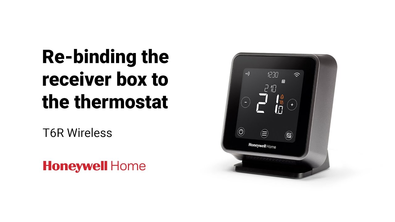 Re-binding the receiver box to the Honeywell Home T6R (UK)