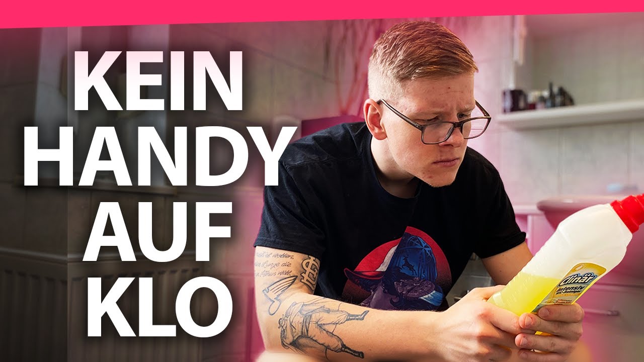 Wenn man sein Handy auf Klo vergessen hat.