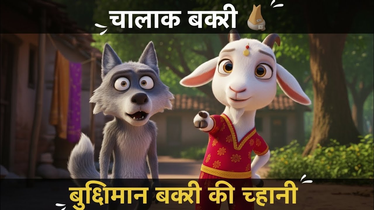 चालाक बकरी की समझदारी 🐐✨