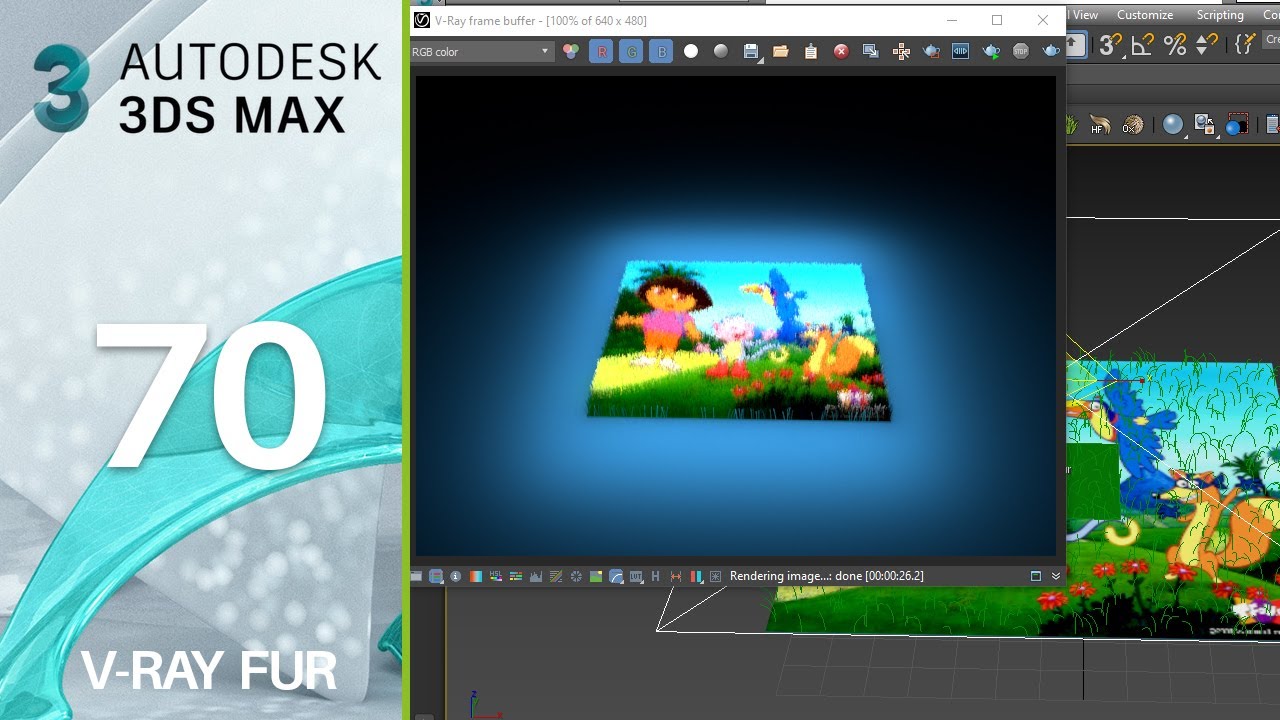 3dsmax Tutorial 70 | V-ray Fur | Full Course