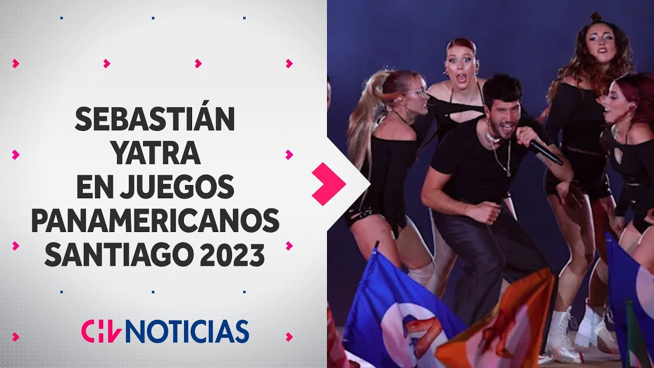 La espectacular presentación de Sebastián Yatra en ceremonia de inauguración de Santiago 2023