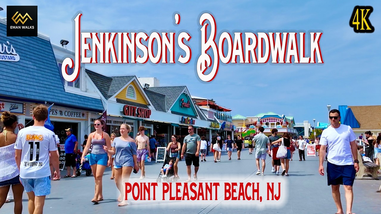 Jenkinsons Boardwalk Point Pleasant Beach New Jersey 4K