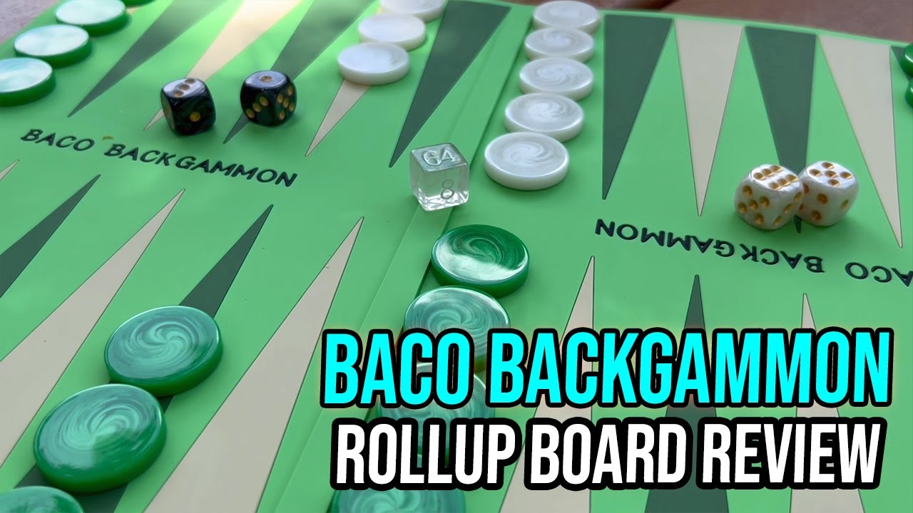 BACO Backgammon Washable Rollup Board Review