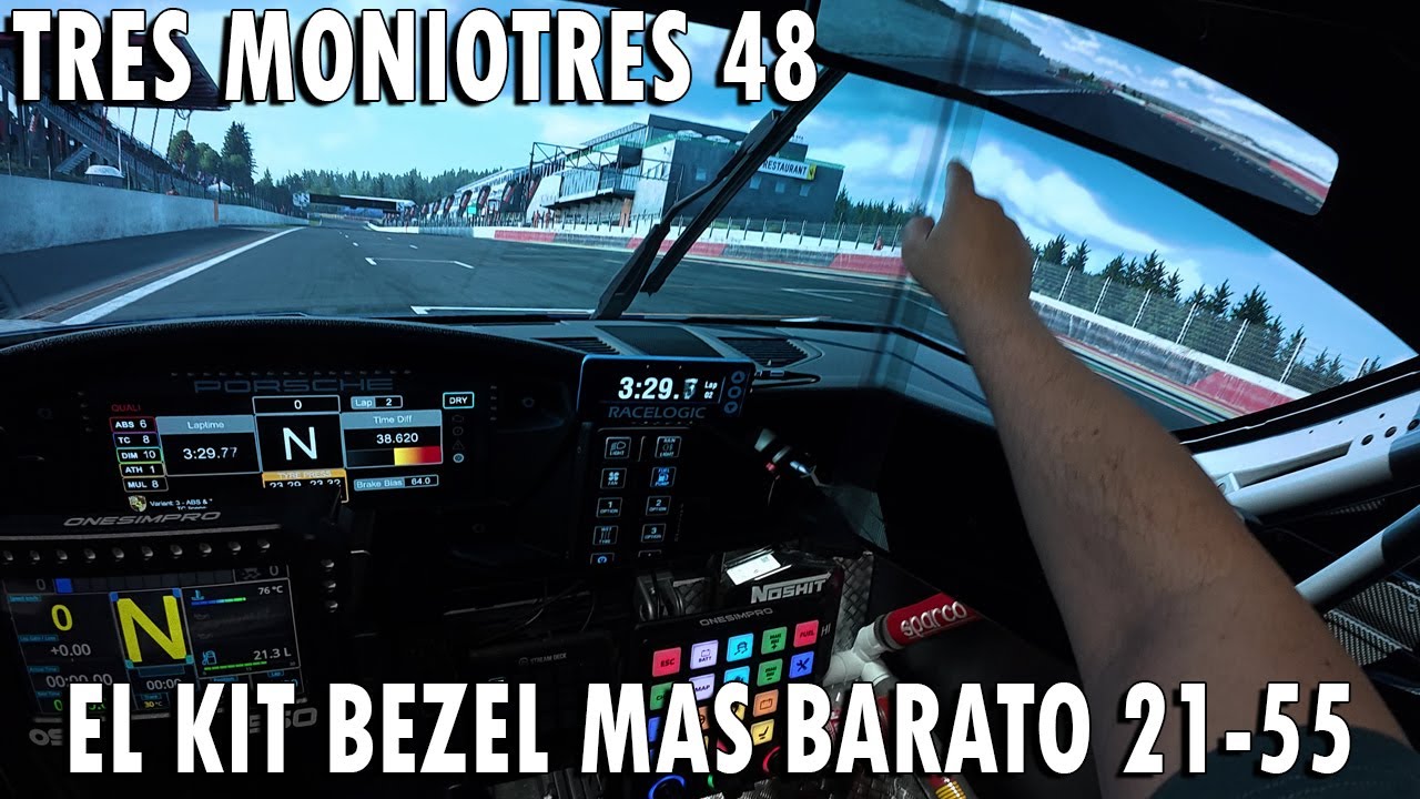El KIT BEZZEL para monitores 21 a 55 mas barato - Tres monitores sin marcos
